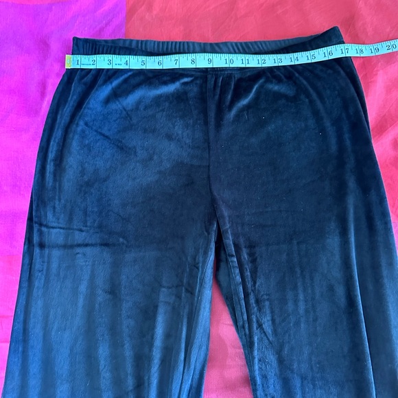 Juicy Couture Sleepwear Velour Rhinestone Pajama Set Top Pant black size medium - Picture 6 of 12